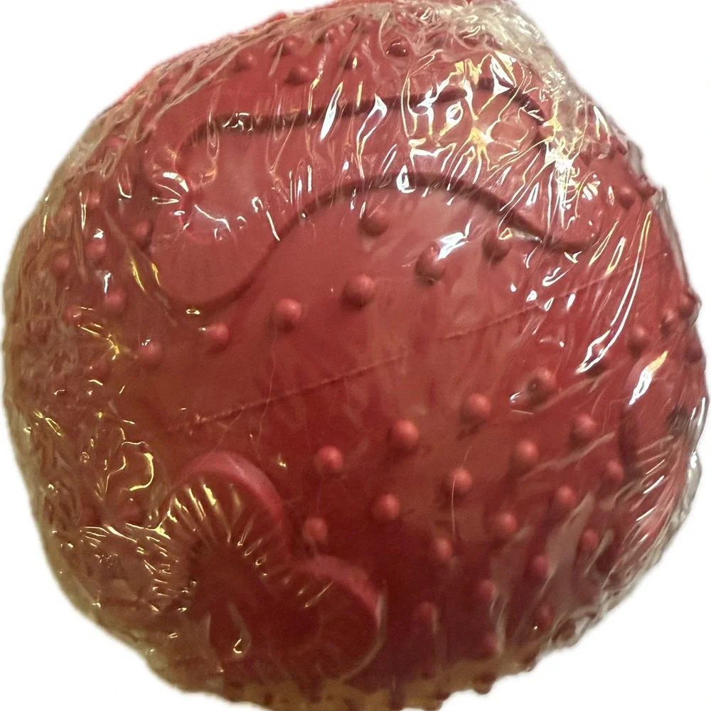 ☄️ Interactive Red Ball Feeder Toy for Dogs